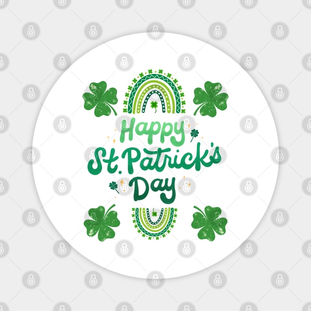 Happy St. Patrick's Day Magnet by Creatifly Graphic Tees